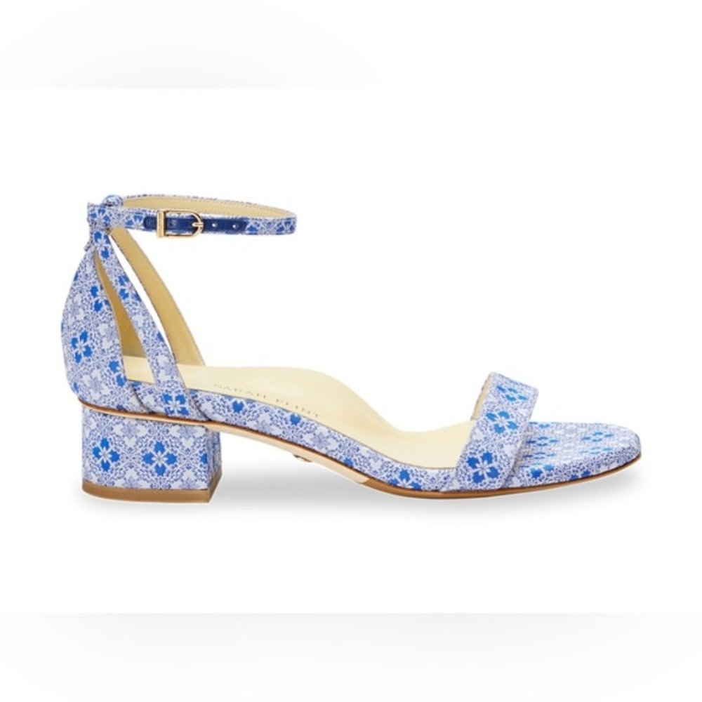 Sarah Flint Perfect Block Sandal 30 - Lisbon Print - Size 40.5 / 9.5